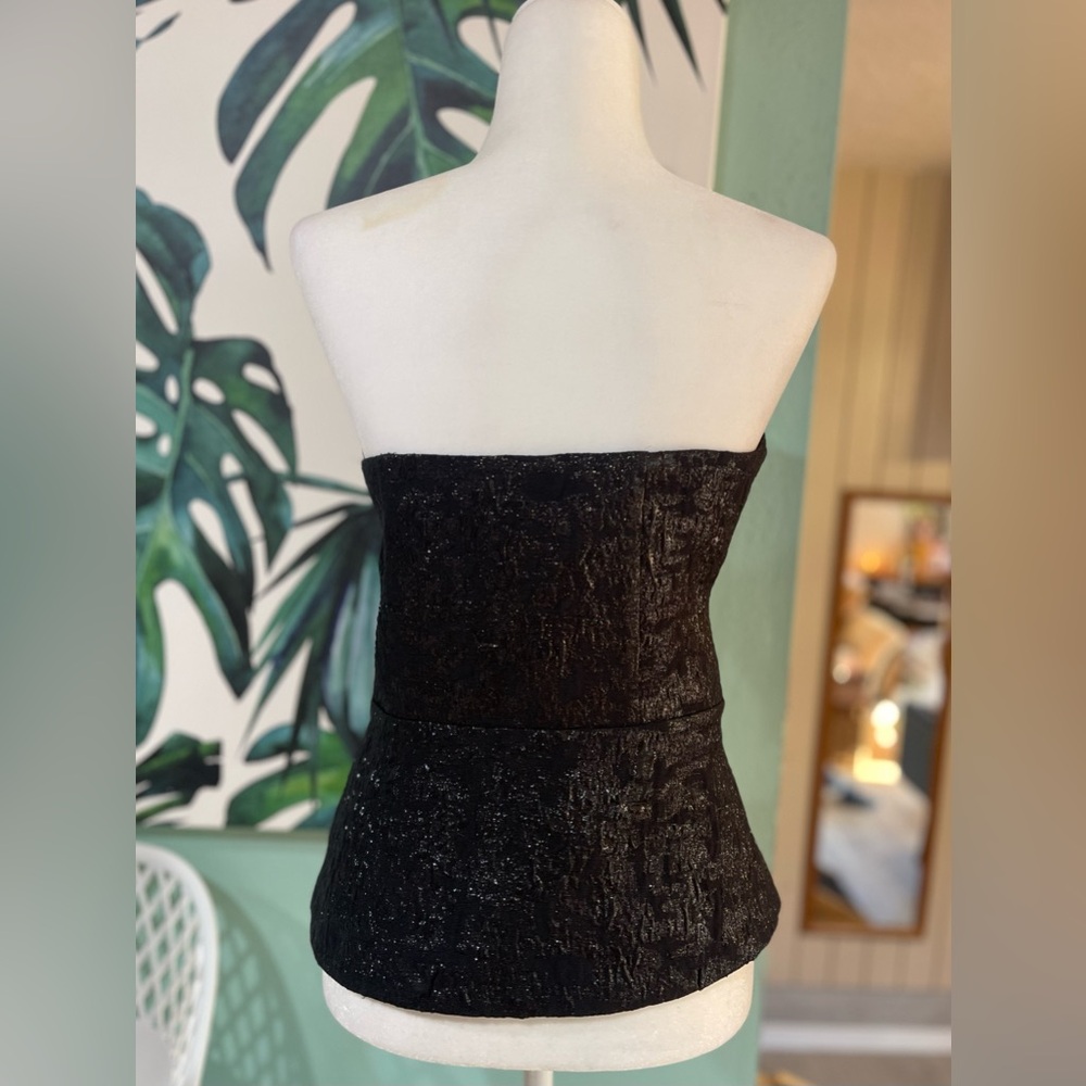 H&M Shimmering Black Strapless Top - Picture 6 of 7